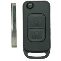 Coque avec lame pour Mercedes 2 boutons compatible CL, CLK, CLS, ML, SLK etc...