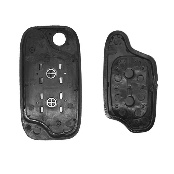 Coque de clé 2 boutons Renault: Clio III, Kangoo II, Master III, Modus, Twingo II, Wind